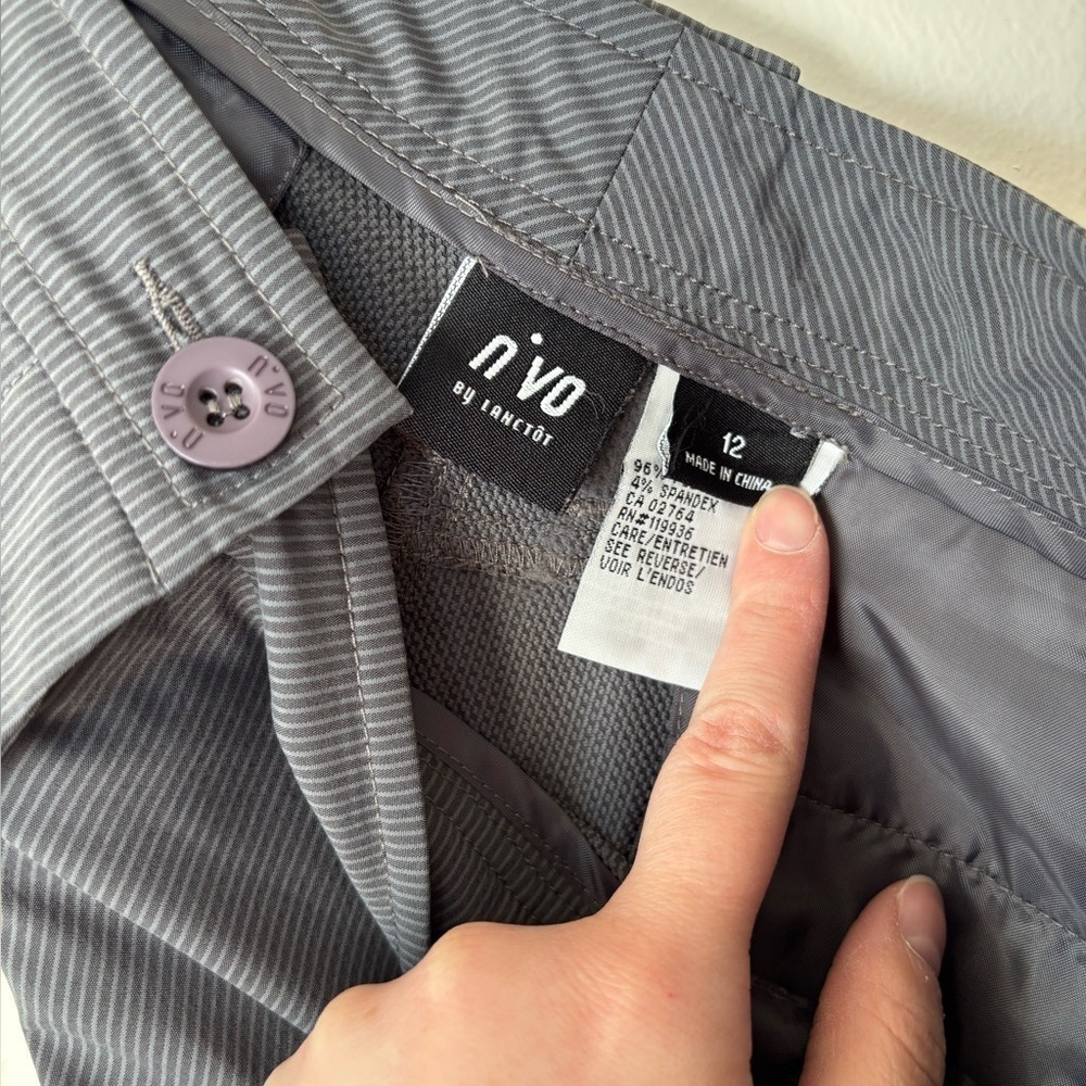 🎉4/30$🎉 NVO Golf Gray Stretch Shorts – Size 12 ✨ - Picture 5 of 5